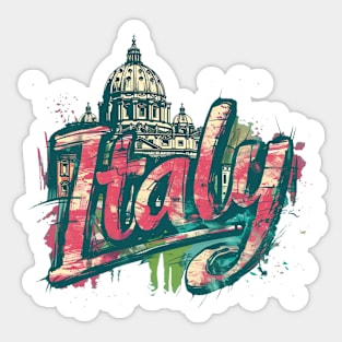 Italy t-shirt Sticker